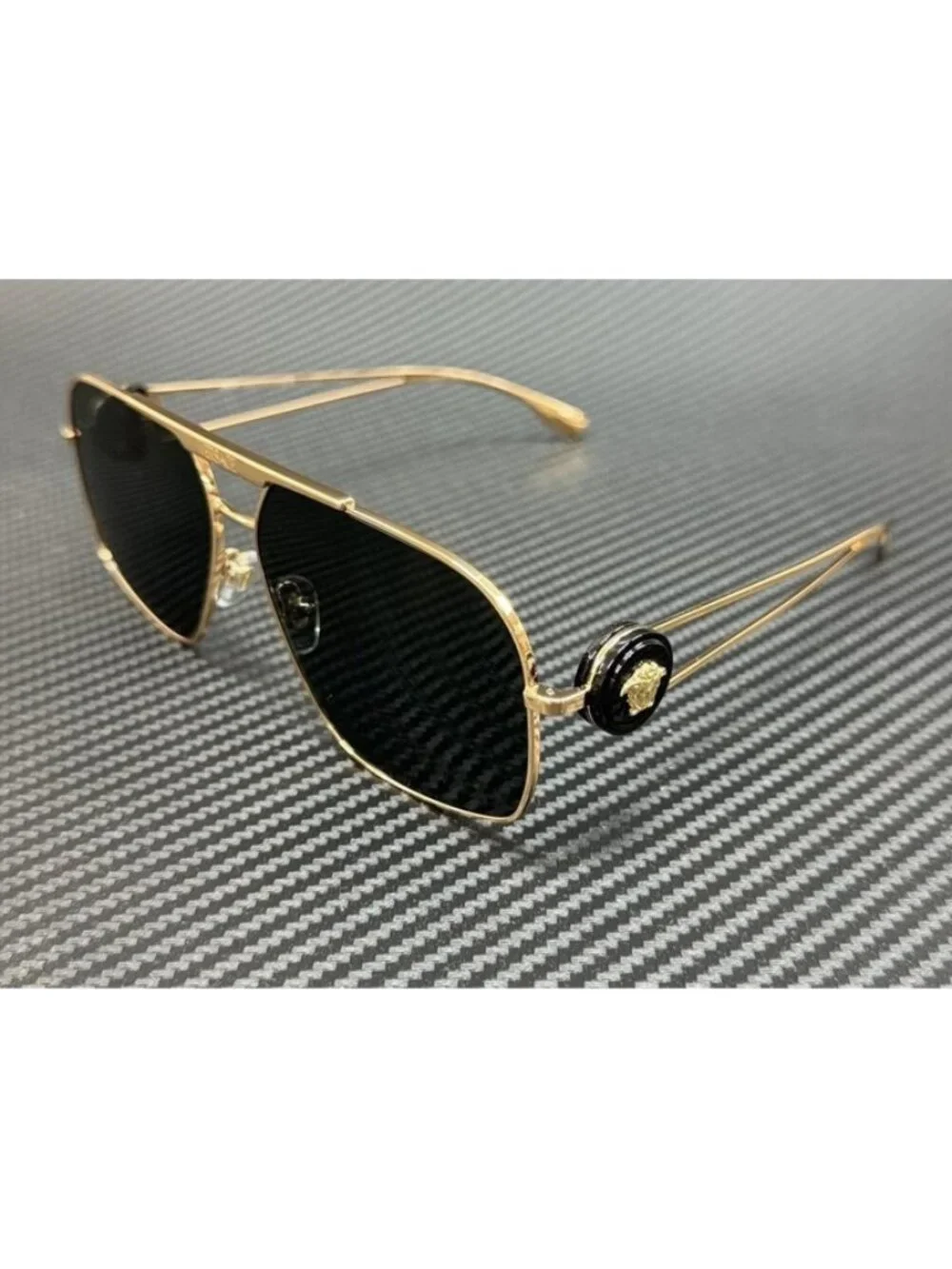 New Versace Men Gold Sunglasses 62-13-130